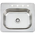 Topmount Stainless Steel Single Bowl Sink