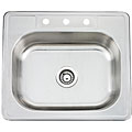 Topmount Stainless Steel Single Bowl Sink