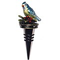 Cristiani Crystal Jeweled Blue Jay Wine Stopper