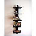 Spine Wall Black Book Shelves