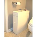 White Wood Bathroom Floor Cabinet