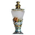 Cristiani Crystal Jeweled Floral Perfume Bottle