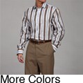 Thomas Dean Men's Stripe Woven Shirt