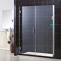 DreamLine Unidoor Frameless 59 to 60-inch Wide Adjustable Shower Door