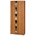 akadaHome Multipurpose 72-inch Oak Storage Cabinet