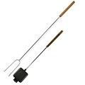 Buffalo Tools BBQ Fork and Square Pie Iron Set