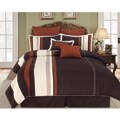 Aberdeen Rust 7-piece King-size Comforter Set
