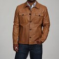 Andrew Marc Men's James Lamb Leather Shirt Jacket