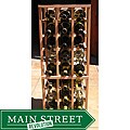Architectural Elements Redwood 27-bottle Wine Rack