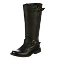 Steve Madden Women's 'P-Frannk' Black Knee-high Riding Boots