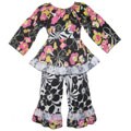 Ann Loren Girl's Boutique Floral Pant Set