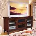 Arts and Crafts 62-inch Dark Cherry TV and Entertainment Center