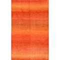 Indo Hand-knotted Multicolor Tibetan Wool Rug (5' x 8')