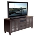 Transitional 70-inch Wenge Finish TV and Entertainment Console