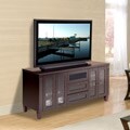 Transitional 70-inch Wenge Finish TV and Entertainment Console
