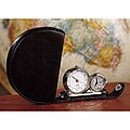 Silver Mercury Dime Coin Dual Travel Clock