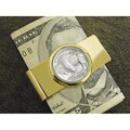 Goldtone Buffalo Nickel Coin Moneyclip