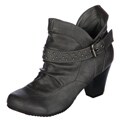 Sam & Libby Women's 'Bustamove' Grey Heeled Ankle Boots