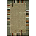 Hand-tufted Paragon Brown Wool Rug (4' x 6')