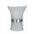 Bali Satin Nickel 1-light Wall Sconce