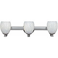 Triarch International Tourmaline 3-light Brushed Steel Bathroom Lighting Fixture