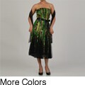 Issue New York Women's Printed Ribbon Evening Dress