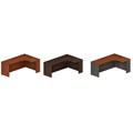 Mayline Aberdeen 66-inch Right Extended Corner Table