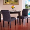 Dark Grey Fabric Dining Chairs (Set of 2)