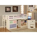desk Roll Top assistance Ligo Space Saver Loft Bed with Swivel Storage Desk