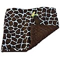Sweet Ruby 13x13-inch Blue Giraffe Baby Pacifier Blanket
