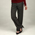 Focus 2000 Women's Black/ White Tweed Pants