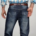MO7 Men's Relaxed Washed Denim Jeans