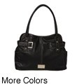 Nine West Buckle Medium Satchel Handbag