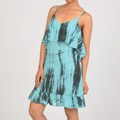 Elan Women's Spaghetti Strap Dress with Ruffled Bust