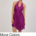 Elan Women's Convertible Reversible Tie-neck Dress