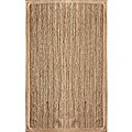 Alexa Eco Natural Fiber Ivory Chenille Border Jute Rugs (5' x 8') (Set of 2)