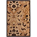 Hand-carved Alexa Alfresco Indoor/ Outdoor Sand Rugs (5'2 x 7'6) (Set of 2)