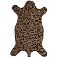 Hand-tufted Alexa Animal Shape Leopard Wool Rugs (4' x 6') (Set of 2)