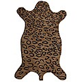 Hand-tufted Alexa Animal Shape Leopard Wool Rugs (5' x 8') (Set of 2)