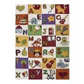 Handmade Alexa Kids Alphabet New Zealand Wool Multi Rugs (3'6 x 5'6) (Set of 2)