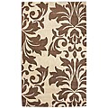 Handmade Alexa Moda Damask New Zealand Wool Rugs (7'6 x 9'6) (Set of 2)
