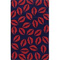 Handmade Alexa Cosmo Kiss New Zealand Wool Rugs (5' x 8') (Set of 2)