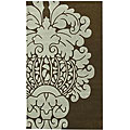 Handmade Alexa Modern Damask Wool Rugs (5' x 8') (Set of 2)