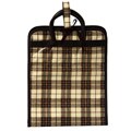 Flee Bags Brown Plaid Oil Cloth Hanging Cosmetic Bag