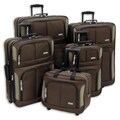 Advantage Chocolate Streamine 5-piece Luggage Set