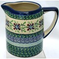 Polish Stoneware 24-oz Cylinder Pitcher (Poland)