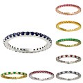 10k Gold Gemstone Eternity Band