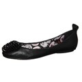 Betsey Johnson Women's 'Sauceey' Black Ballerina Flats
