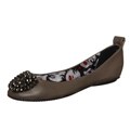 Betsey Johnson Women's 'Sauceey' Taupe Ballerina Flats
