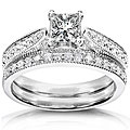 14k White Gold 4/5ct TDW Diamond Bridal Ring Set (H-I, I1-I2)